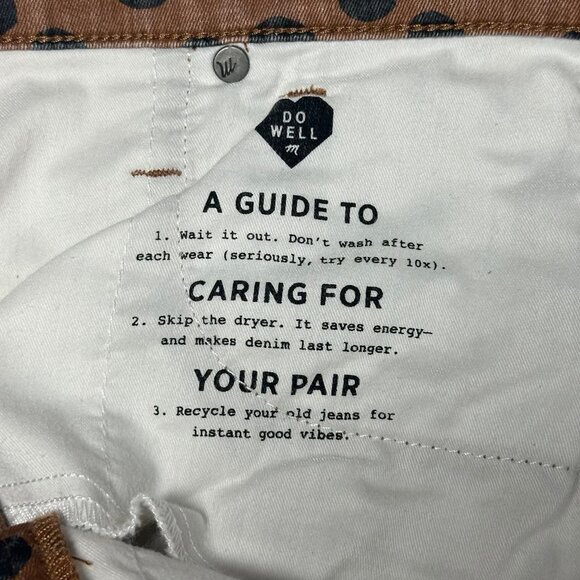 Madewell 10" High-Rise Skinny Leopard Jeans - Size 28 - Picture 5 of 10
